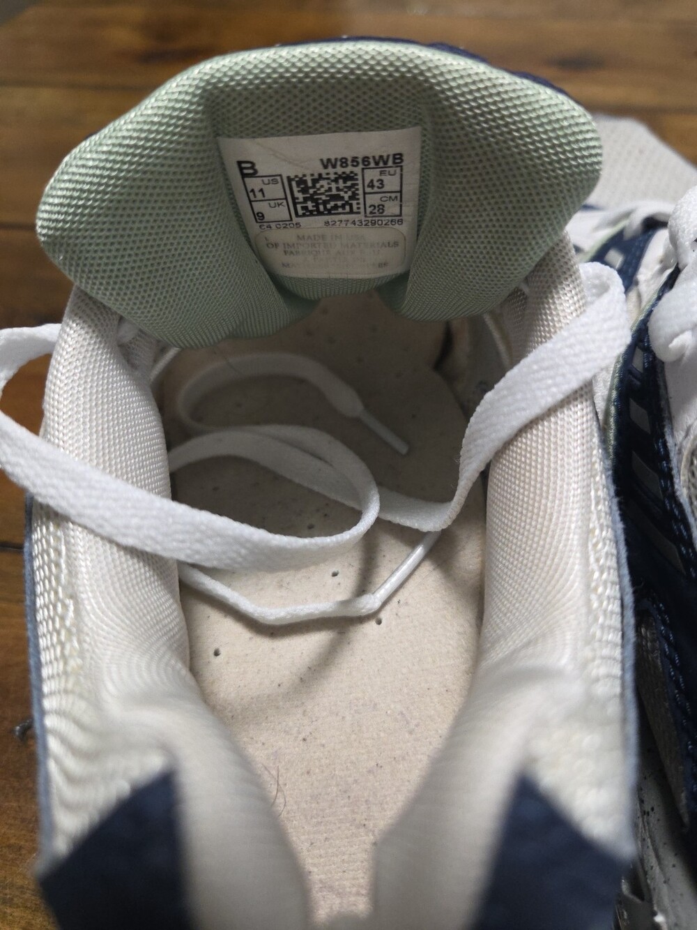New Balance 856 Women's Size 11 White Blue Cross Training Dad Shoe Vintage Style - Picture 8 of 15